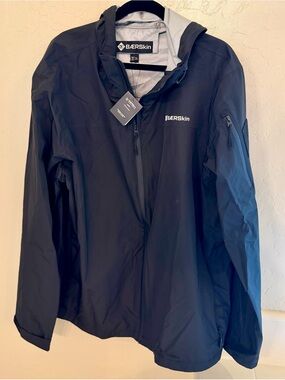 BYLT Basics Men's Black Hooded Rain Jacket